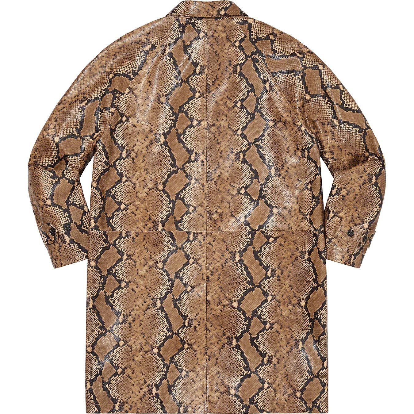 Leather Snake Trench Coat view 4